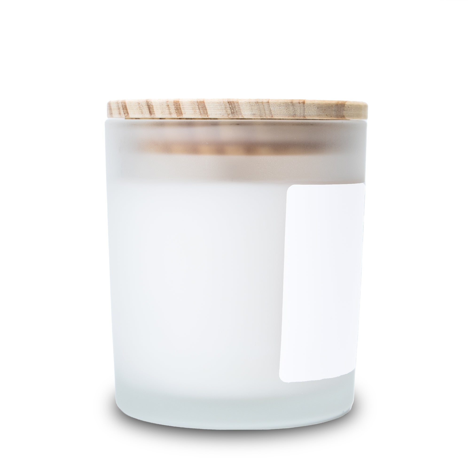 FROSTED CANDLE 11OZ. HAND-POURED