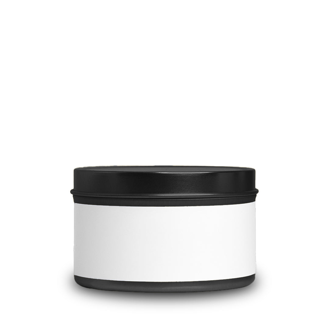 CANDLE TIN 8OZ. (BLACK)
