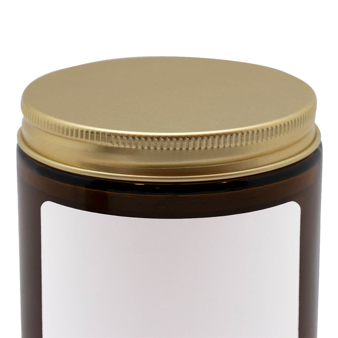 AMBER JAR CANDLE HAND-POURED USA