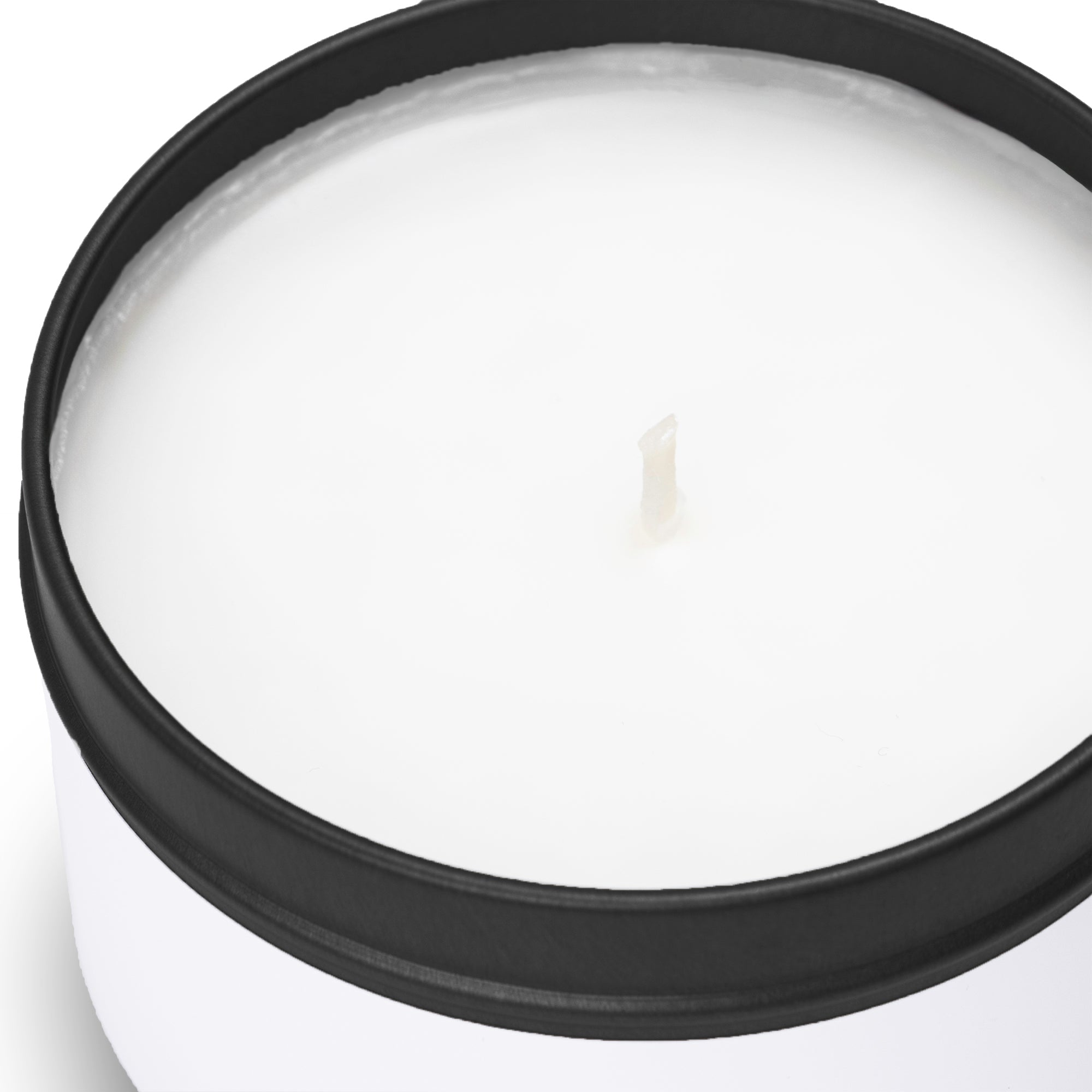 CANDLE TIN 8OZ. (BLACK)