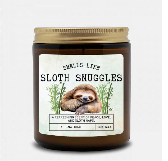 AMBER JAR CANDLE 9OZ. HAND-POURED