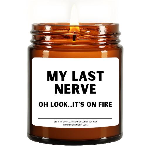 AMBER JAR CANDLE 4OZ. and 9OZ HAND-POURED