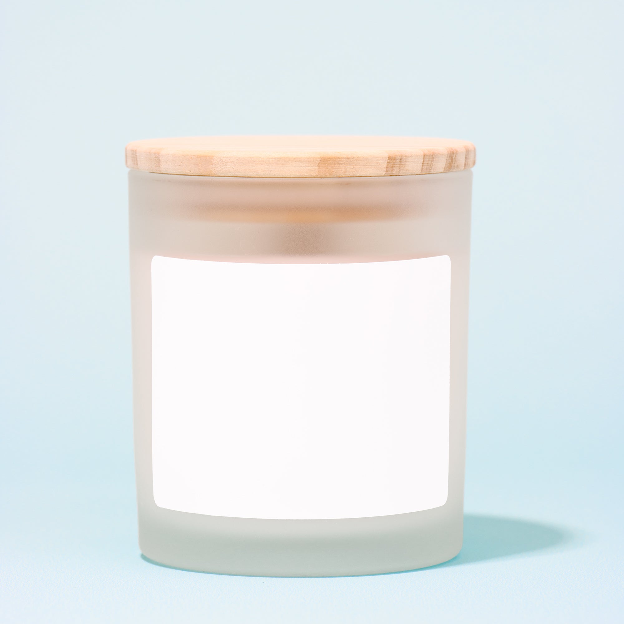 FROSTED CANDLE 11OZ. HAND-POURED
