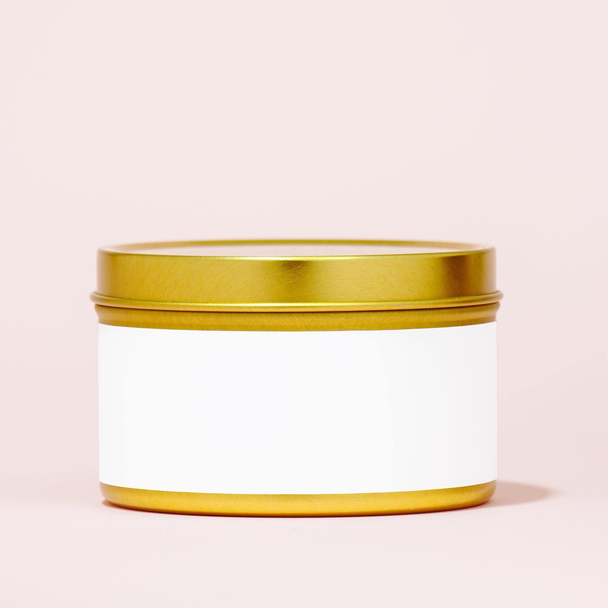 CANDLE TIN 8OZ. (GOLD)