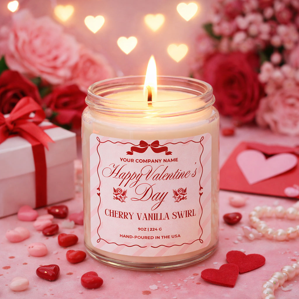 VELA DE ÁMBAR DE 9 OZ. DERRAMADA A MANO