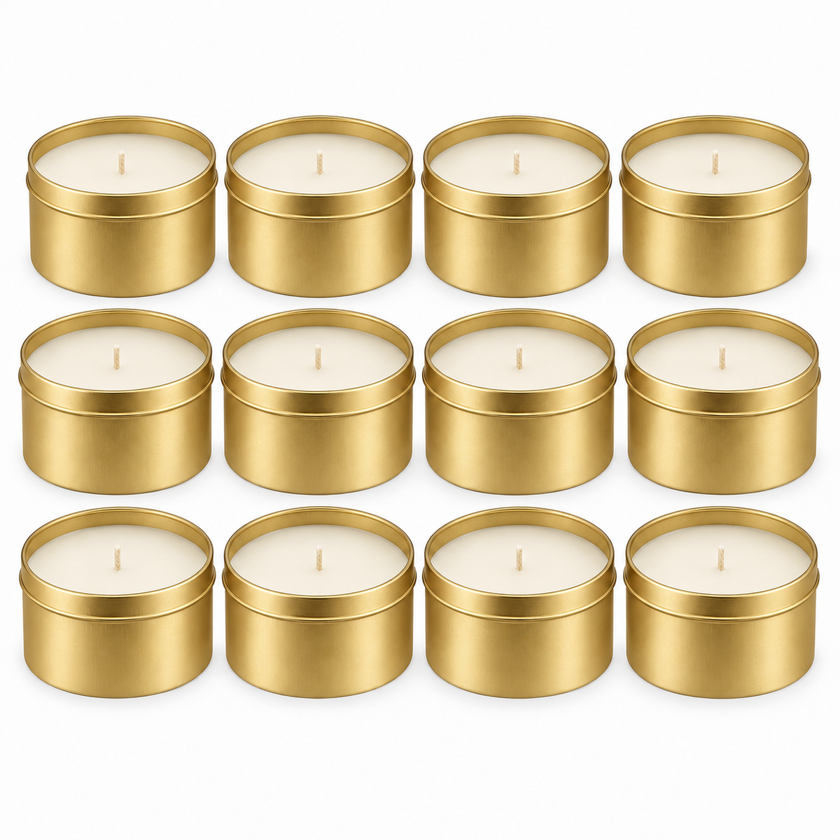 Private Label Candles - 4oz & 8oz Tin (Qty 12)