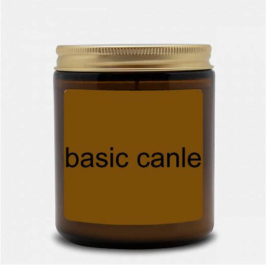 AMBER JAR CANDLE 9OZ. HAND-POURED