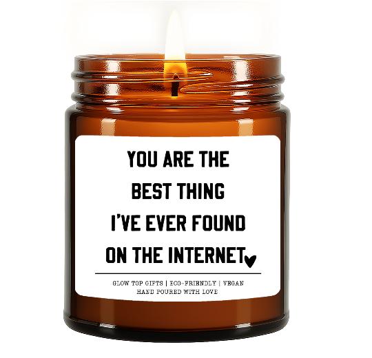 AMBER JAR CANDLE 4OZ. and 9OZ HAND-POURED