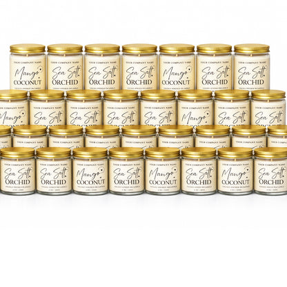 VELA ESCARCHADA DE 11 OZ. DERRAMADA A MANO