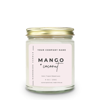 VELA DE ÁMBAR DE 9 OZ. DERRAMADA A MANO