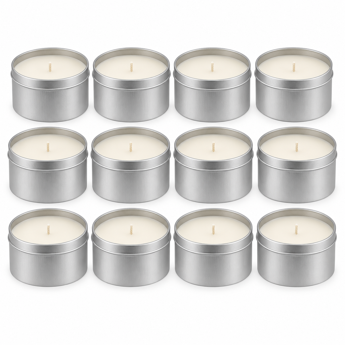 Private Label Candles - 4oz & 8oz Tin (Qty 12)
