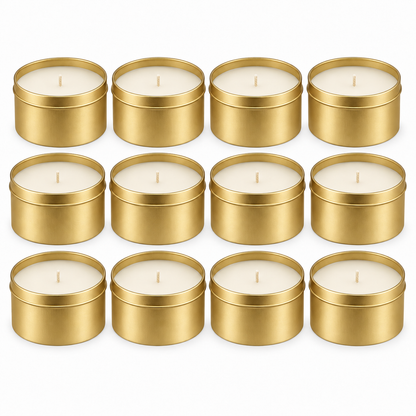 Private Label Candles - 4oz & 8oz Tin (Qty 12)